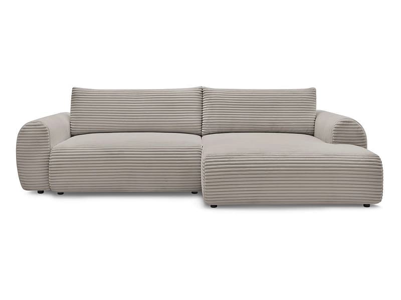 Ecksofa BOBOCHIC LUCIEN Cord-Stoff taupe