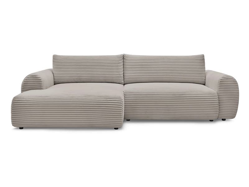 Ecksofa BOBOCHIC LUCIEN Cord-Stoff taupe