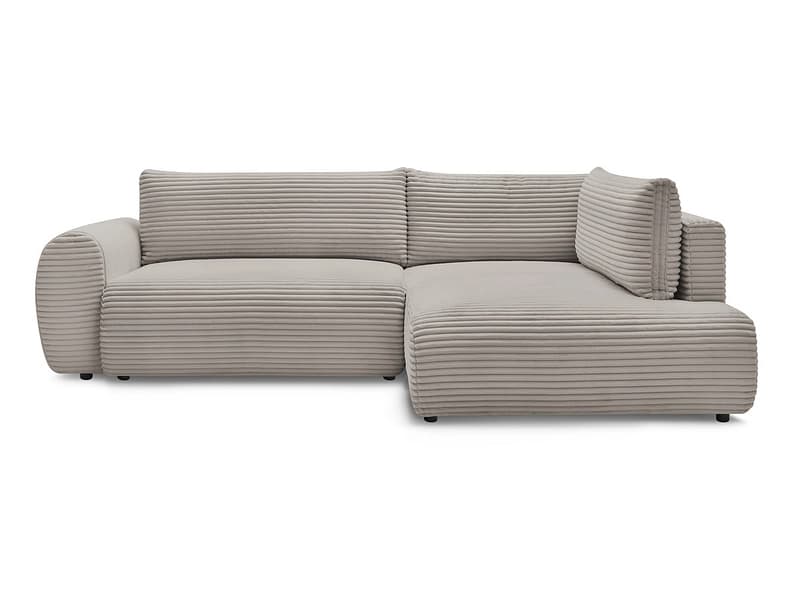 Ecksofa BOBOCHIC LUCIEN Cord-Stoff taupe