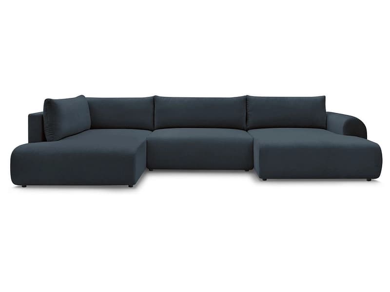 Wohnlandschaft BOBOCHIC LUCIEN Stoff dunkelblau