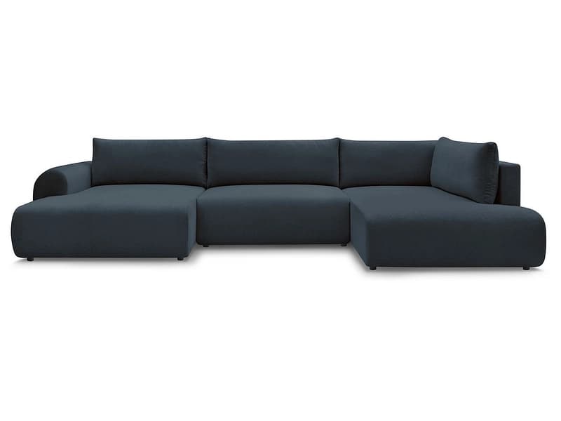 Wohnlandschaft BOBOCHIC LUCIEN Stoff dunkelblau