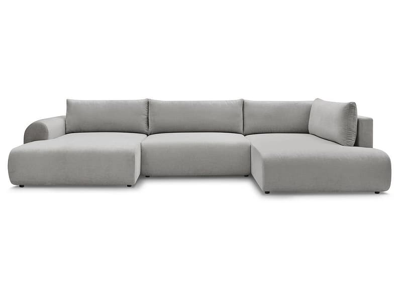 Wohnlandschaft BOBOCHIC LUCIEN Stoff hellgrau