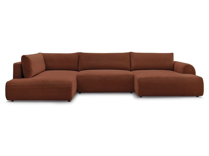 Wohnlandschaft BOBOCHIC LUCIEN Cord-Stoff orange