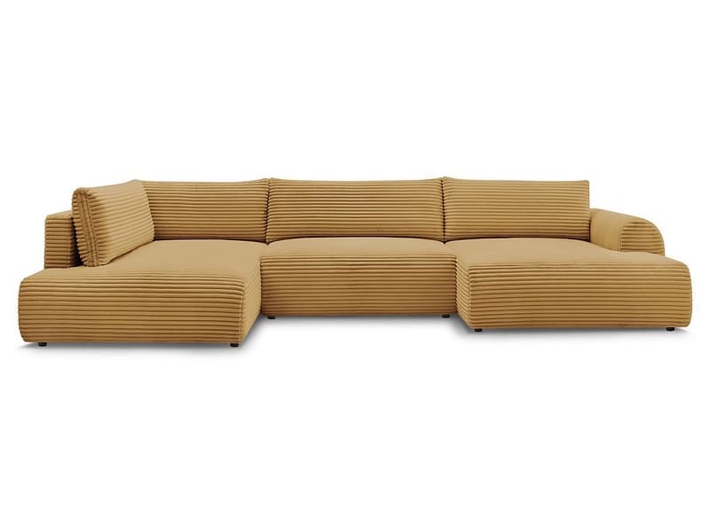 Wohnlandschaft BOBOCHIC LUCIEN Cord-Stoff gelb
