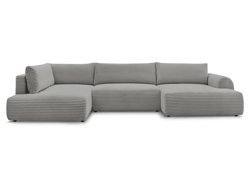 Wohnlandschaft BOBOCHIC LUCIEN Cord-Stoff dunkelgrau