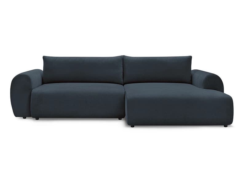 Ecksofa BOBOCHIC LUCIEN Stoff dunkelblau
