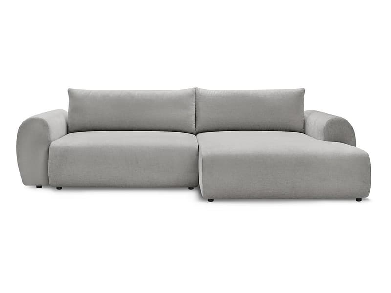 Ecksofa BOBOCHIC LUCIEN Stoff hellgrau