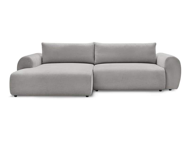 Ecksofa BOBOCHIC LUCIEN Stoff hellgrau