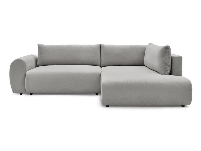 Ecksofa BOBOCHIC LUCIEN Stoff hellgrau