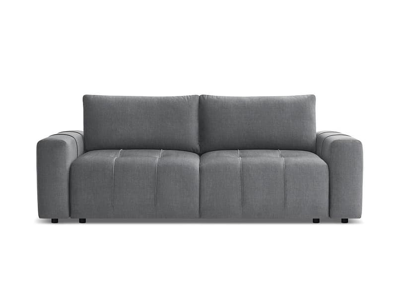 3er Sofa BOBOCHIC ARSENE Samt dunkelgrau