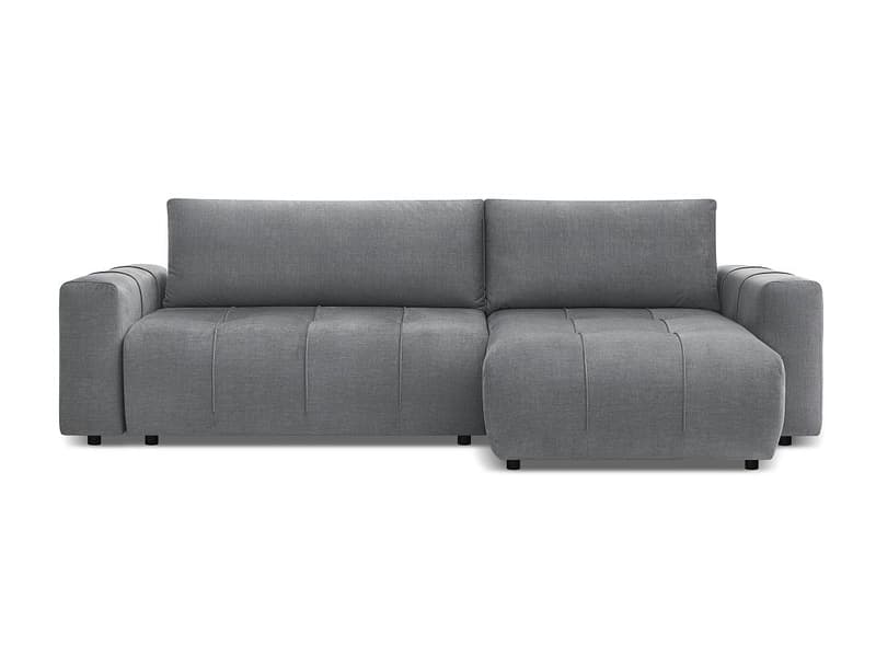Ecksofa BOBOCHIC ARSENE Samt dunkelgrau