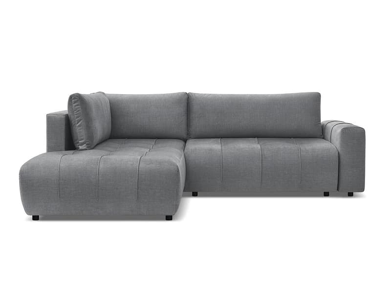 Ecksofa BOBOCHIC ARSENE Samt dunkelgrau