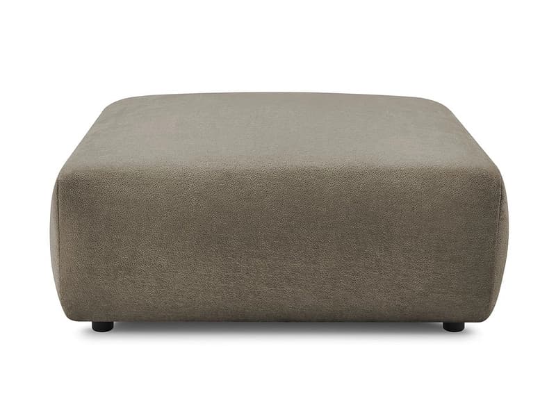 Hocker BOBOCHIC LUCIEN 108x108x46cm stoff taupe