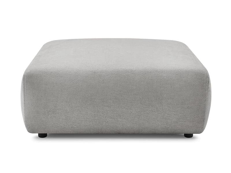 Hocker BOBOCHIC LUCIEN 108x108x46cm stoff hellgrau
