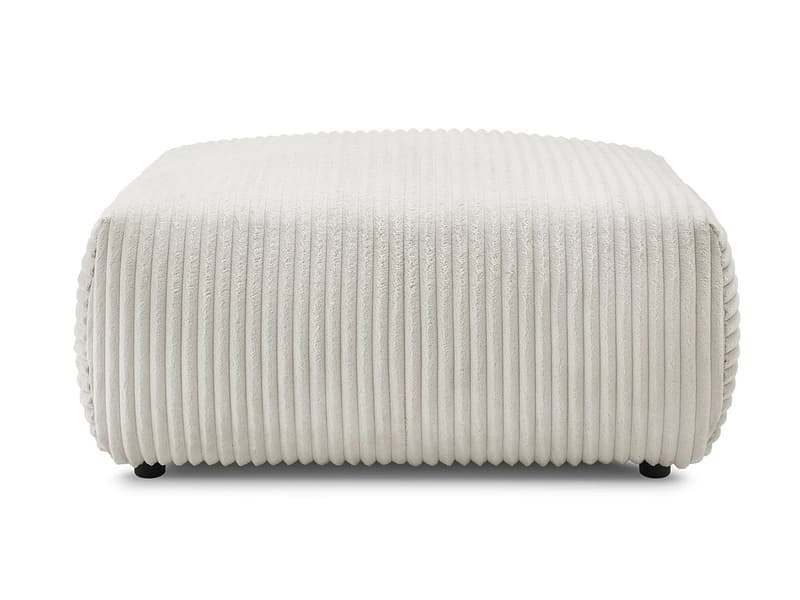 Hocker BOBOCHIC LUCIEN 108x108x46cm cord-stoff beige