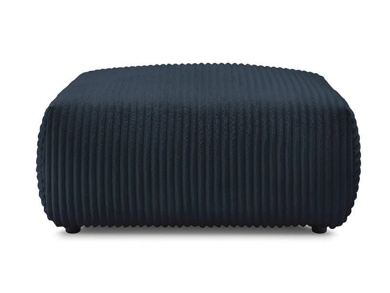 Hocker BOBOCHIC LUCIEN 108x108x46cm cord-stoff dunkelblau