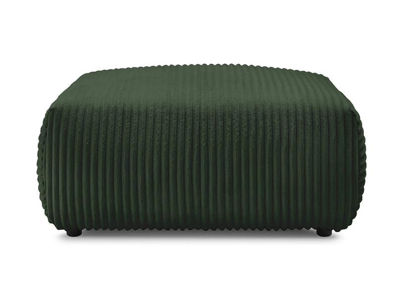 Hocker BOBOCHIC LUCIEN 108x108x46cm cord-stoff grün