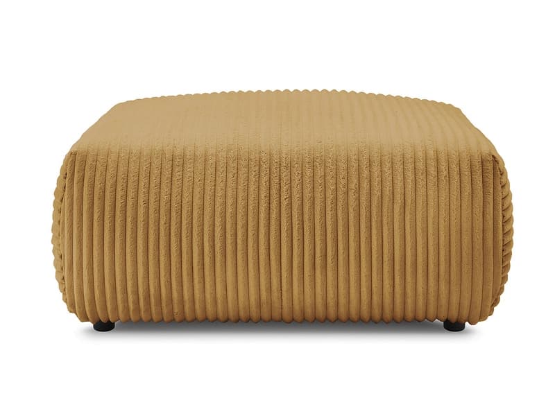 Hocker BOBOCHIC LUCIEN 108x108x46cm cord-stoff gelb