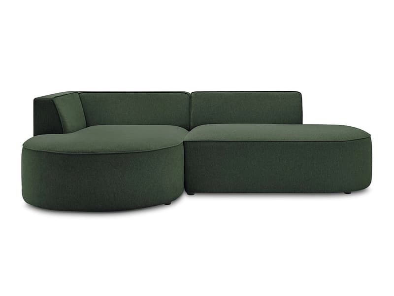 Ecksofa BOBOCHIC ROUSSEAU Stoff chiniert grün