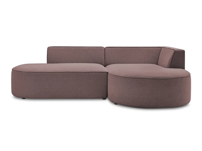 Ecksofa BOBOCHIC ROUSSEAU Stoff chiniert rosa