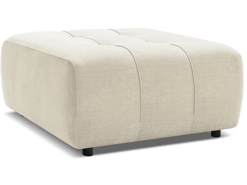 Hocker BOBOCHIC ARSENE 100x100x45cm samt beige
