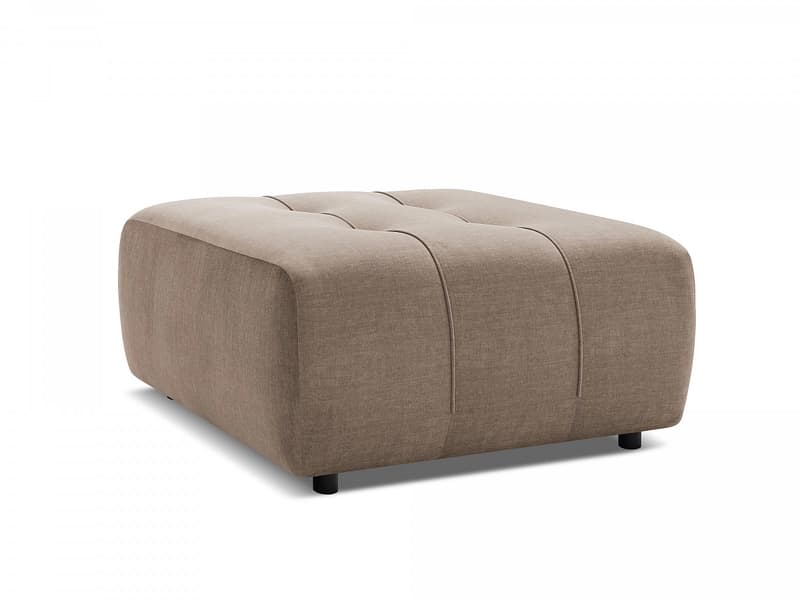 Hocker BOBOCHIC ARSENE 100x100x45cm samt taupe