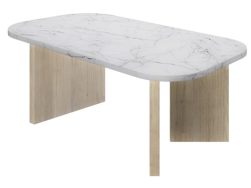 DIAGONE Couchtish TOKYO 57x105x38cm weiss