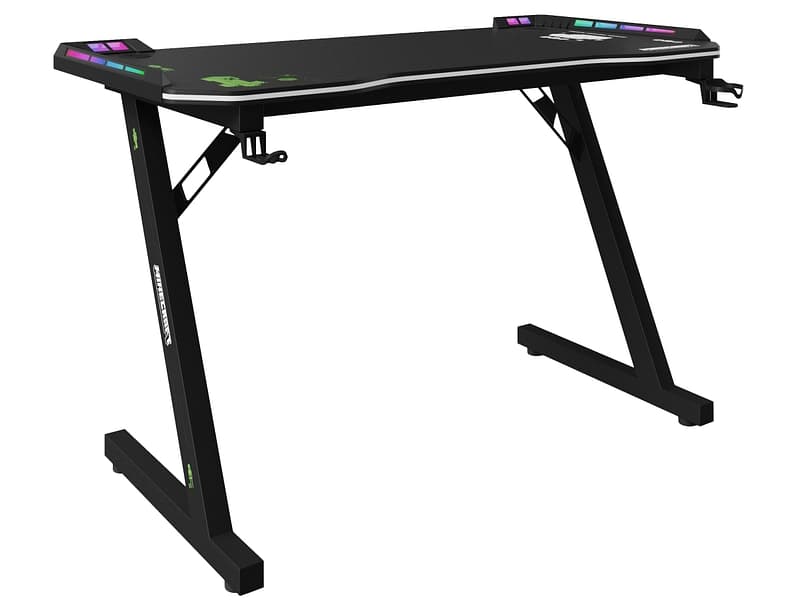 Gaming Schreibtisch MINECRAFT STEVE 60x120x74cm schwarz