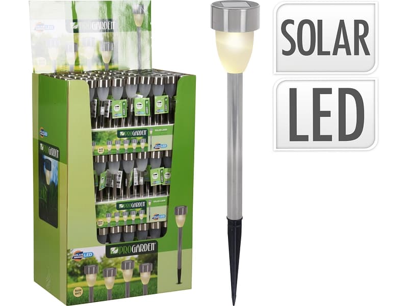 Solarpoller LED 5.5cm x 36.5cm grau