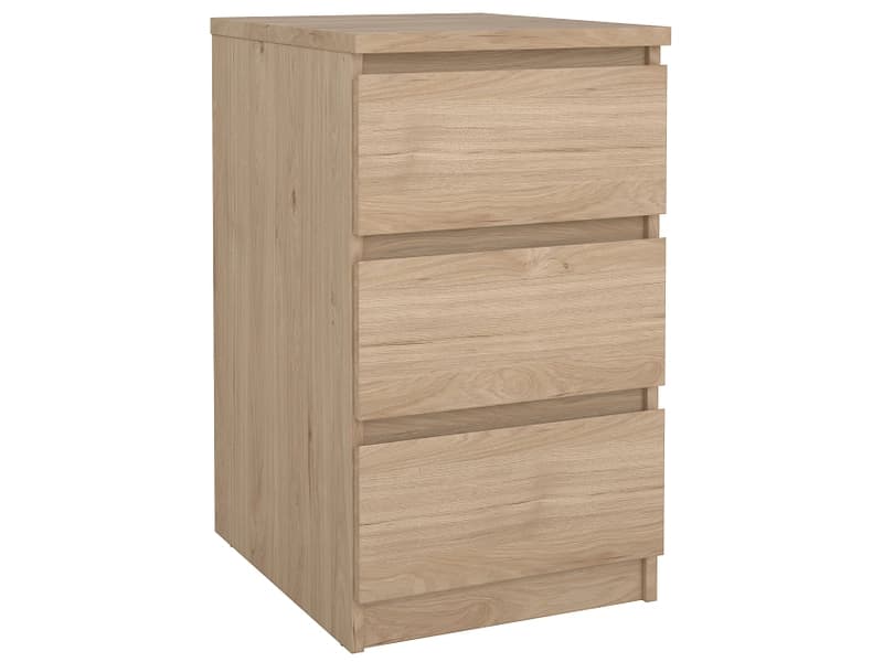 Nachttisch NAIA 3 Schubladen 40.4x50x70.1cm jackson eiche matt