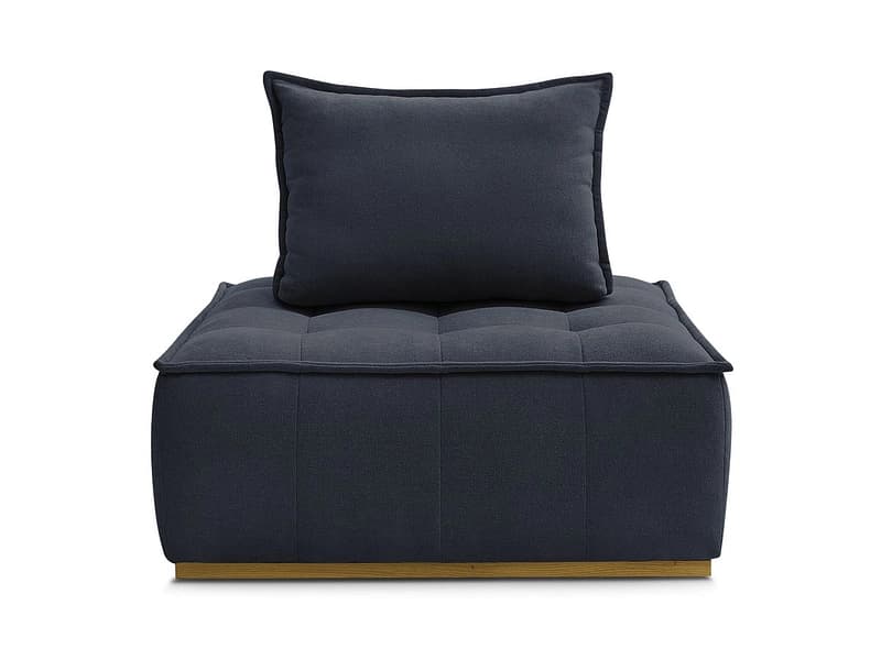 Modulare Sessel für Sofa BOBOCHIC ELISA Stoff mit Textur dunkelblau