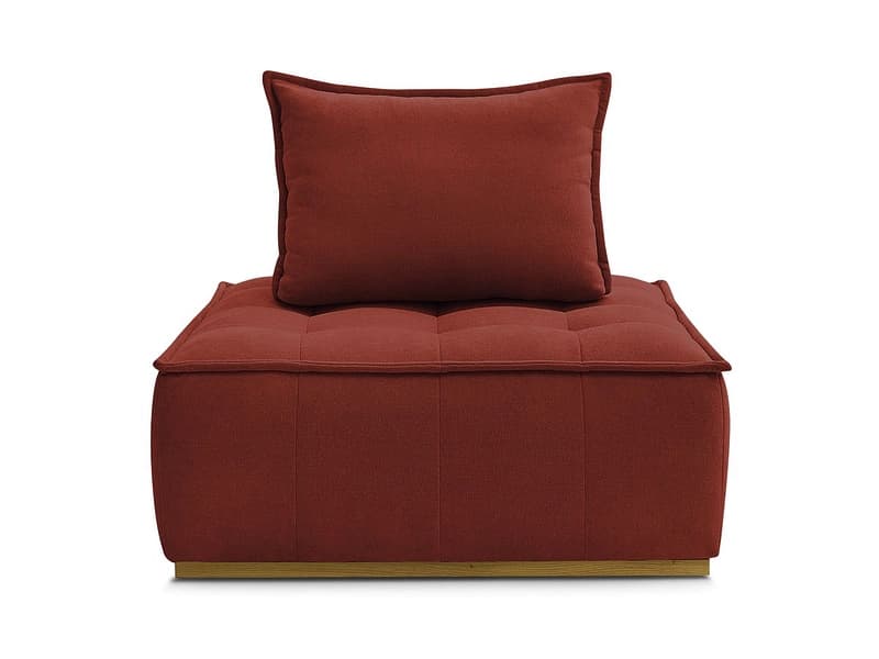Modulare Sessel für Sofa BOBOCHIC ELISA Stoff mit Textur orange