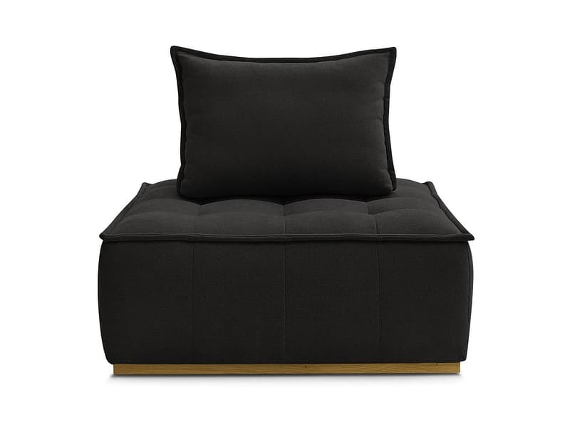 Modulare Sessel für Sofa BOBOCHIC ELISA Stoff mit Textur schwarz