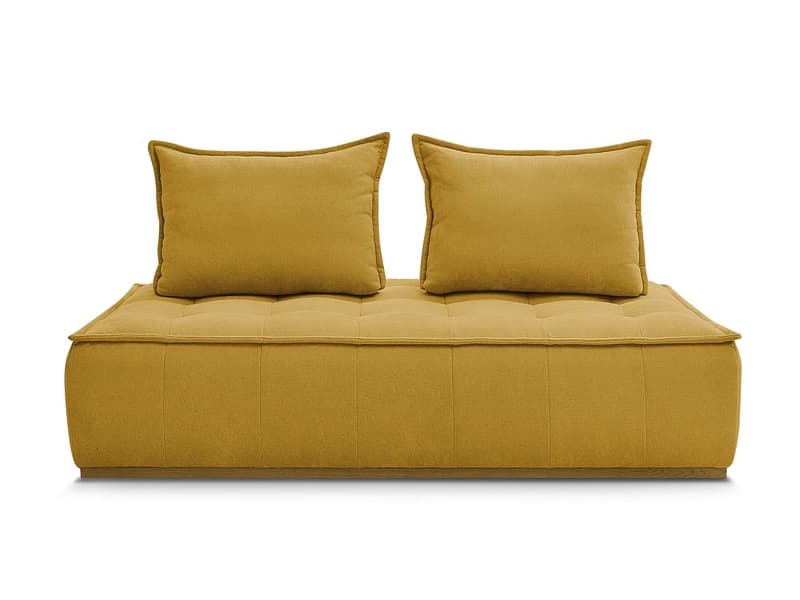 Modulare Sessel für Sofa BOBOCHIC ELISA Stoff mit Textur gelb