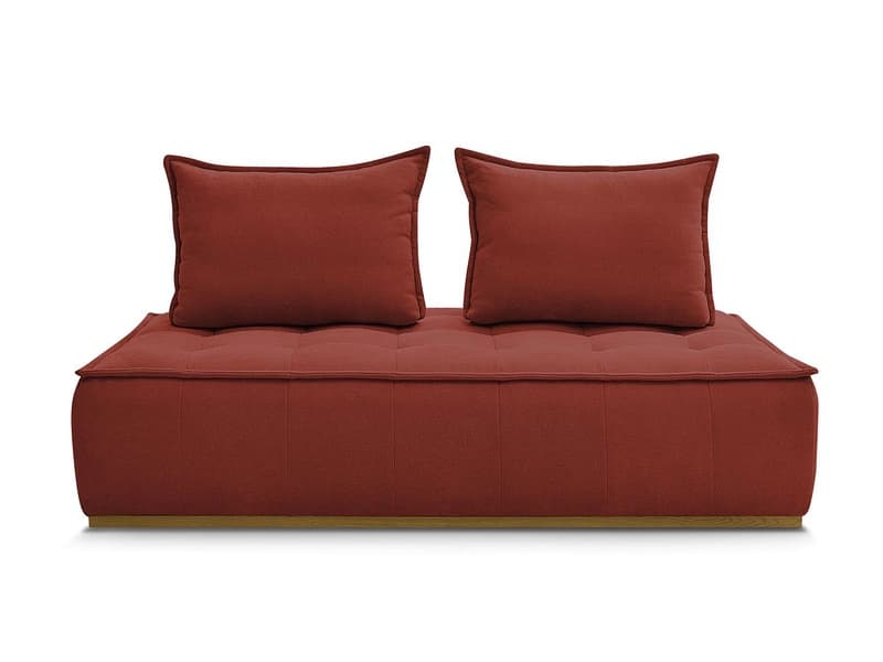 Modulare Sessel für Sofa BOBOCHIC ELISA Stoff mit Textur orange