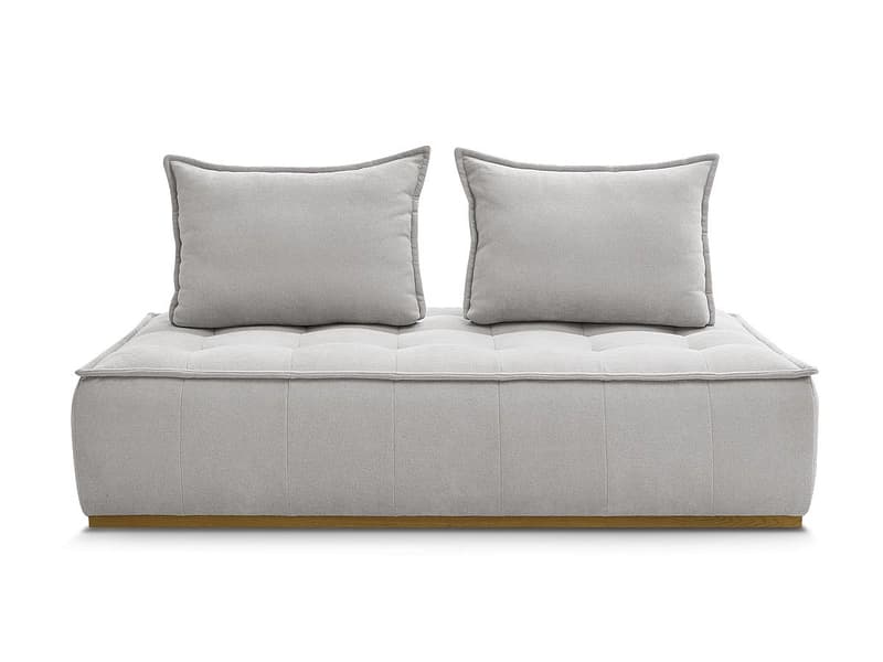 Modulare Sessel für Sofa BOBOCHIC ELISA Stoff mit Textur hellgrau