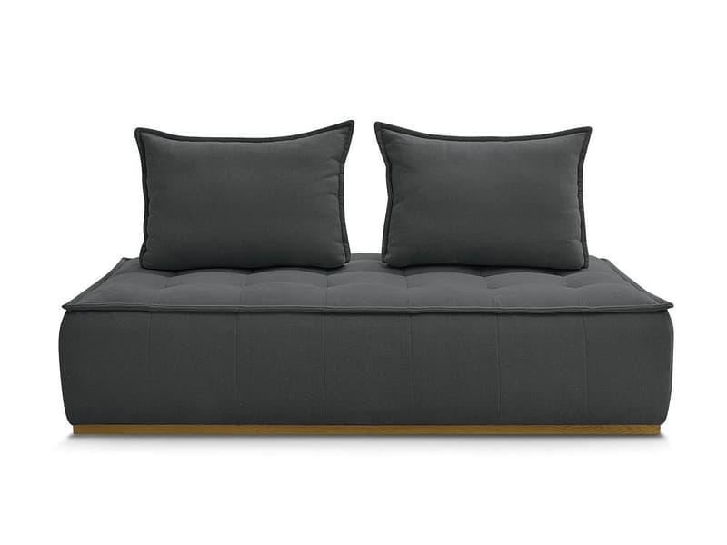 Modulare Sessel für Sofa BOBOCHIC ELISA Stoff mit Textur dunkelgrau