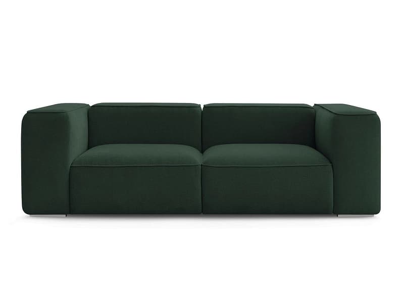2er Sofa BOBOCHIC ZEPHYR Stoff mit Textur grün