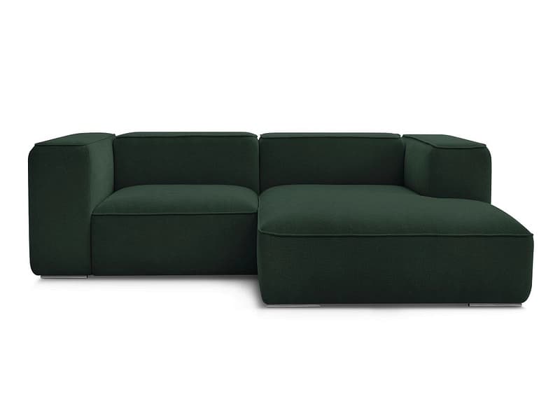 Ecksofa BOBOCHIC ZEPHYR Stoff mit Textur grün