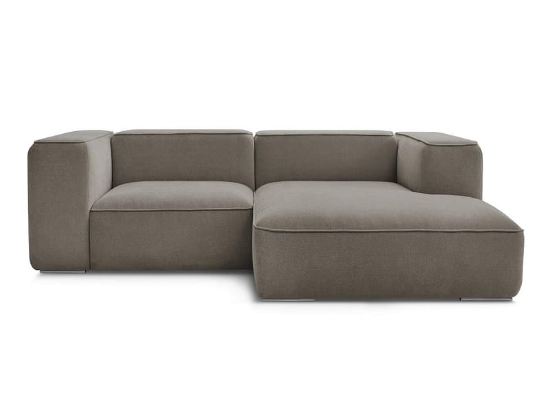 Ecksofa BOBOCHIC ZEPHYR Stoff mit Textur taupe