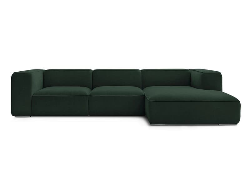 Ecksofa BOBOCHIC ZEPHYR Stoff mit Textur grün