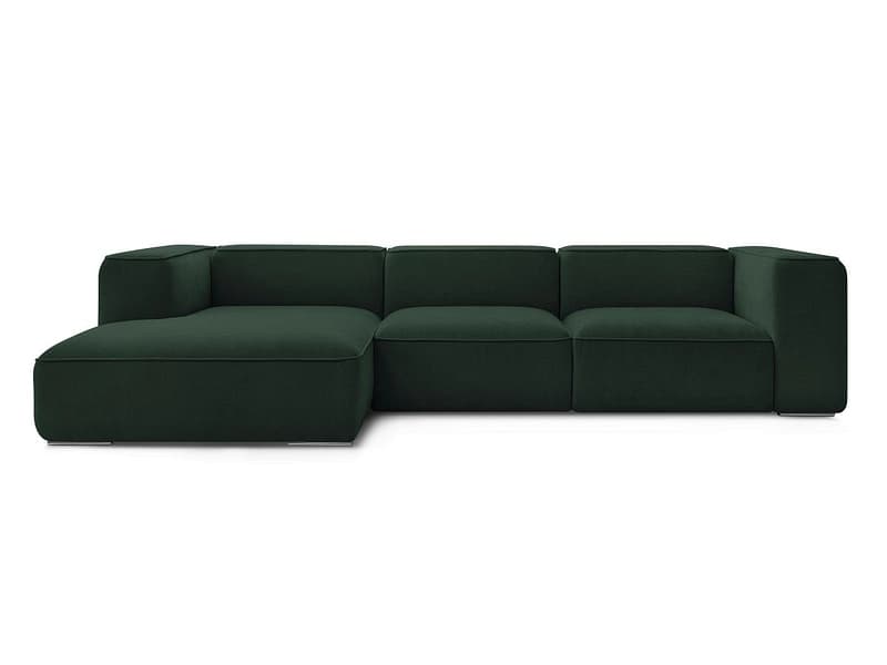 Ecksofa BOBOCHIC ZEPHYR Stoff mit Textur grün