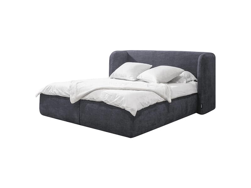 Kastenbett BOBOCHIC LOUISE 180x200cm mdf dunkelgrau