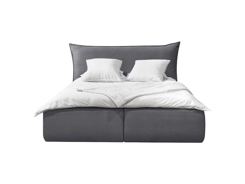 Kastenbett BOBOCHIC JADE 160x200cm samt dunkelgrau
