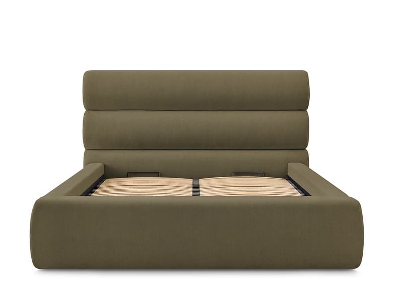 Kastenbett BOBOCHIC JAGNA 180x200cm stoff grün