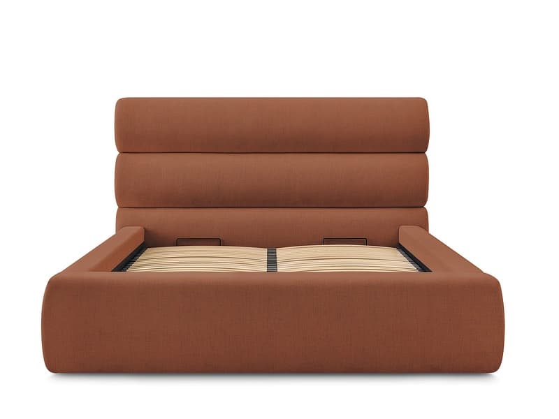 Kastenbett BOBOCHIC JAGNA 180x200cm stoff orange