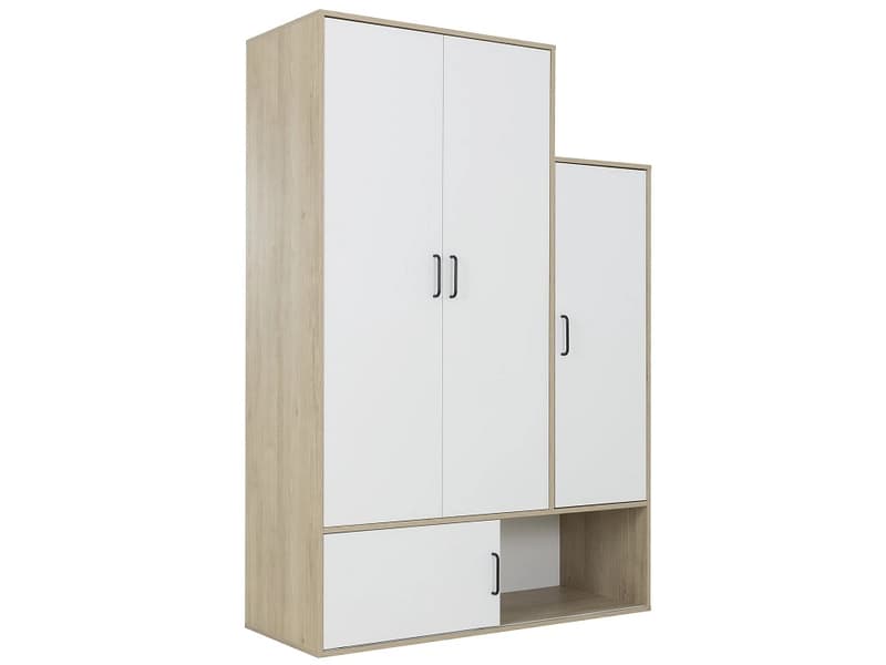Drehtürenschrank ERWAN weiss 3 Türen