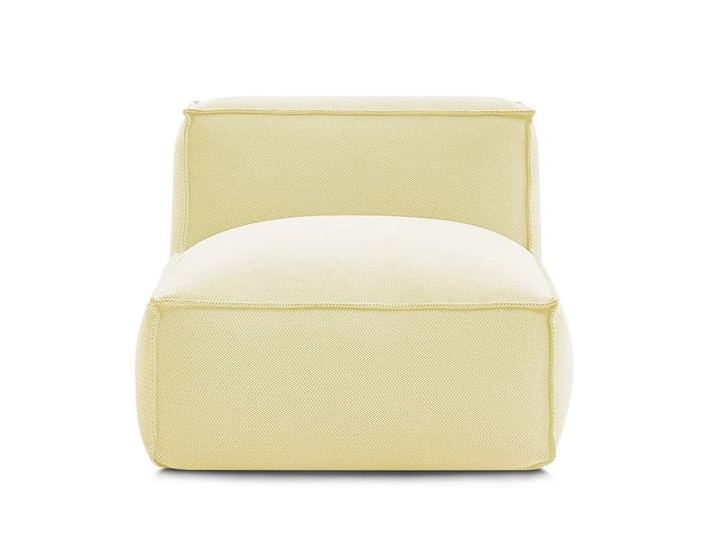 Modulare Sessel für Gartensofa BOBOCHIC BIARRITZ Stoff chiniert gelb