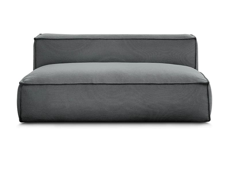 2er Gartensofa BOBOCHIC BIARRITZ Stoff chiniert schwarz
