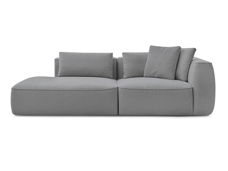 3er Sofa BOBOCHIC LEOPOLD Stoff chiniert hellgrau